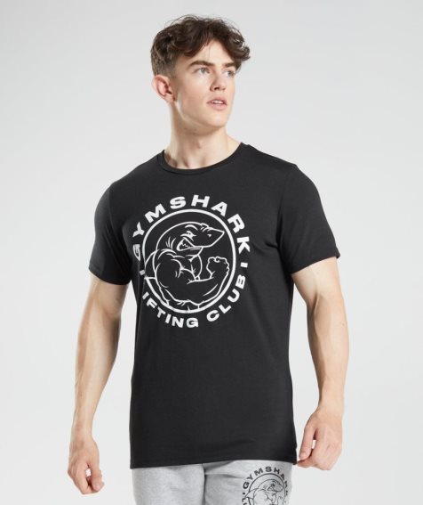 Men's Gymshark Legacy T-Shirts Black | NZ 1XLUSC